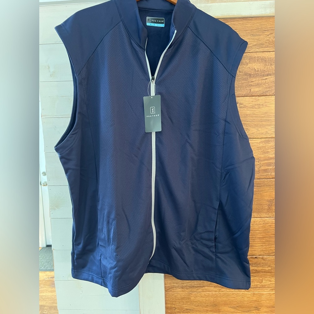 PGA Tour Pro Texture Vest. size XXXL Navy Blue